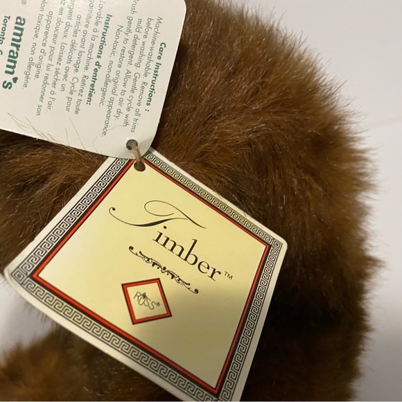 Russ Teddy Bear Timber Plush Brown Grizzly Stuffed Animal Toy Amram 11” Figure - Picture 8 of 11